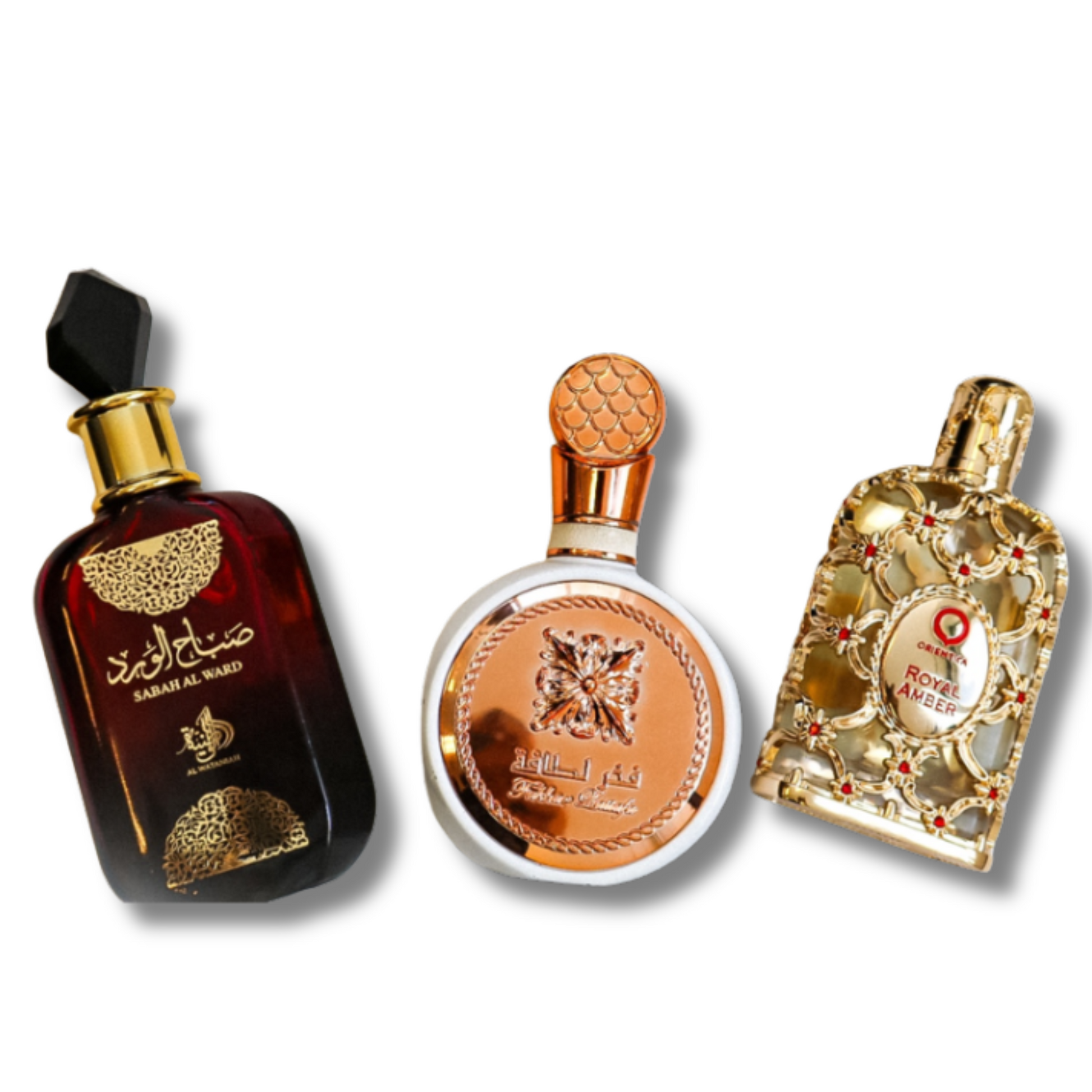 Set 3 Profumi | Sabah Al Ward · Fakhar · Royal Amber