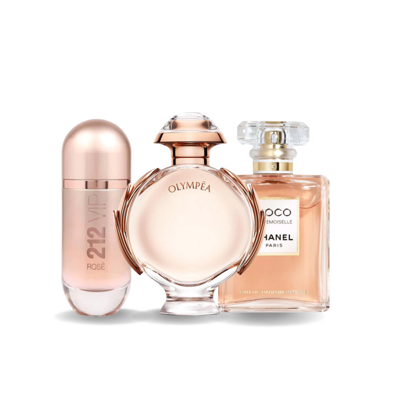 Set 3 Profumi | 212 VIP Rosé · Olympéa · Coco Mademoiselle