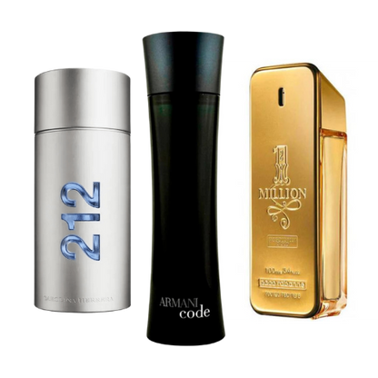 Set 3 Profumi | 212 NYC · 1 Million · Armani Code