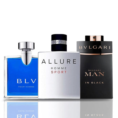 Set 3 Profumi | BLV · Allure Homme Sport · Man in Black
